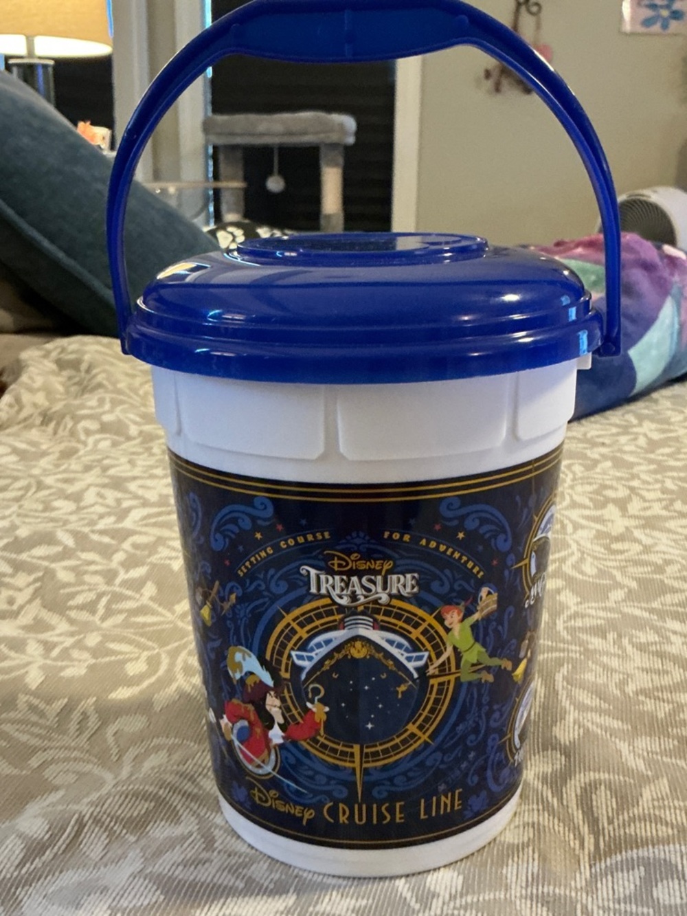 Disney Royal cruise Blue Mickey Popcorn Bucket